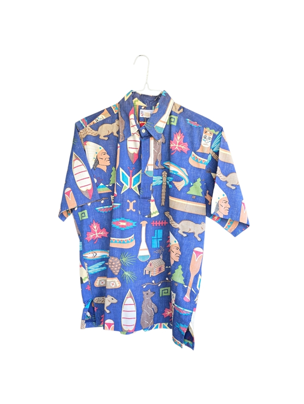 Reyn Spooner Hawaiian Shirt Native Tribal Surf Print Cotton Large - Picture 5 of 7